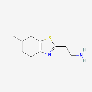 2-(6-Methyl-4,5,6,7-tetrahydro-1,3-benzothiazol-2-YL)ethan-1-amine - 