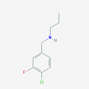 [(4-Chloro-3-fluorophenyl)methyl](propyl)amine - 