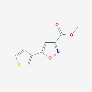 5-Thiophen-3-yl-isoxazole-3-carboxylic acid methyl ester - 