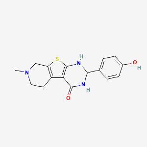 5-(4-hydroxyphenyl)-11-methyl-8-thia-4,6,11-triazatricyclo[7.4.0.02,7]trideca-1(9),2(7)-dien-3-one - 