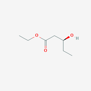 Pentanoic acid, 3-hydroxy-, ethyl ester, (3S)- - 73143-67-6