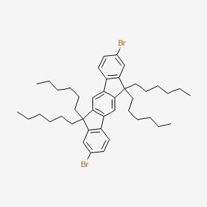 2,8-Dibromo-6,6,12,12-tetrahexyl-6,12-dihydroindeno[1,2-b]fluorene - 