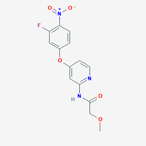 N-(4-(3-Fluoro-4-nitrophenoxy)pyridin-2-yl)-2-methoxyacetamide - 