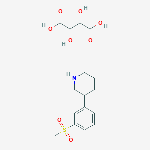 3S-(-)-3-(3-Methanesulfonyl-phenyl)-piperidine Tartaric Acid Salt - 