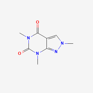 2,5,7-Trimethyl-2H-pyrazolo[3,4-d]pyrimidine-4,6(5H,7H)-dione - 10505-26-7