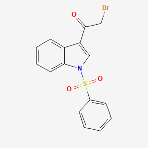 Ethanone, 2-bromo-1-[1-(phenylsulfonyl)-1H-indol-3-yl]- - 332135-64-5