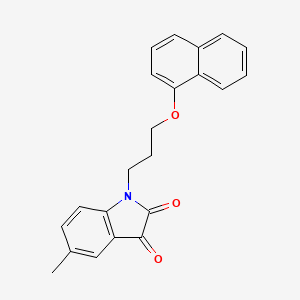 5-methyl-1-[3-(naphthalen-1-yloxy)propyl]-1H-indole-2,3-dione - 