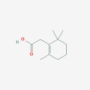 1-Cyclohexene-1-acetic acid, 2,6,6-trimethyl- - 472-68-4