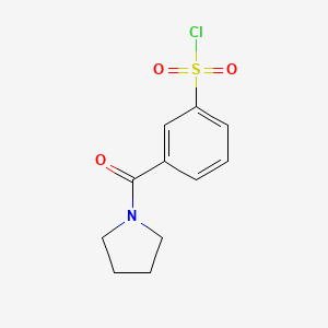 3-(Pyrrolidine-1-carbonyl)benzene-1-sulfonyl chloride - 