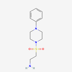 (2-[(4-Phenylpiperazin-1-YL)sulfonyl]ethyl)amine - 