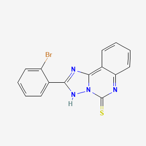 2-(2-Bromophenyl)[1,2,4]triazolo[1,5-c]quinazoline-5-thiol - 886189-06-6