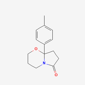 8a-(p-Tolyl)-3,4,6,7,8,8a-hexahydro-2H-pyrrolo(2,1-b)(1,3)oxazin-6-one - 7088-17-7