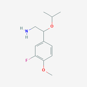 2-(3-Fluoro-4-methoxyphenyl)-2-isopropoxyethanamine - 