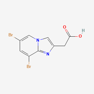 (6,8-Dibromoimidazo[1,2-a]pyridin-2-yl)acetic acid - 59128-16-4