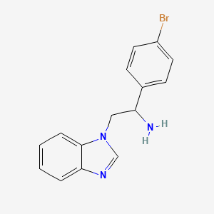 1H-Benzimidazole-1-ethanamine, alpha-(4-bromophenyl)- - 927996-85-8