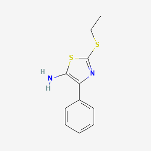 2-(Ethylsulfanyl)-4-phenyl-1,3-thiazol-5-amine - 