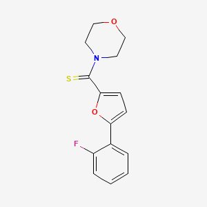 [5-(2-Fluorophenyl)furan-2-yl](morpholin-4-yl)methanethione - 