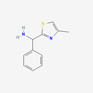 (4-Methylthiazol-2-yl)(phenyl)methanamine - 