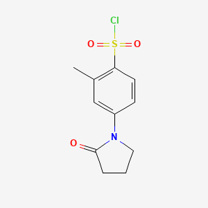 2-Methyl-4-(2-oxopyrrolidin-1-yl)benzene-1-sulfonyl chloride - 