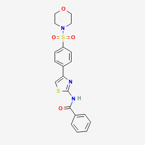 N-{4-[4-(morpholin-4-ylsulfonyl)phenyl]-1,3-thiazol-2-yl}benzamide - 