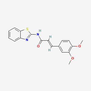 (E)-N-(benzo[d]thiazol-2-yl)-3-(3,4-dimethoxyphenyl)acrylamide - 