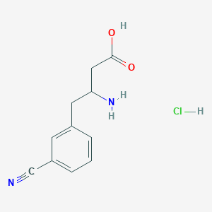 3-Amino-4-(3-cyanophenyl)butanoic acid hydrochloride - 