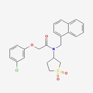 2-(3-chlorophenoxy)-N-(1,1-dioxidotetrahydrothiophen-3-yl)-N-(naphthalen-1-ylmethyl)acetamide - 
