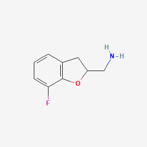 (7-Fluoro-2,3-dihydrobenzofuran-2-yl)methanamine - 