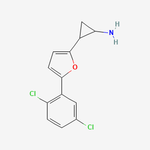 2-(5-(2,5-Dichlorophenyl)furan-2-yl)cyclopropanamine - 
