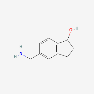 5-(Aminomethyl)-2,3-dihydro-1H-inden-1-OL - 885272-06-0