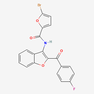 5-bromo-N-{2-[(4-fluorophenyl)carbonyl]-1-benzofuran-3-yl}furan-2-carboxamide - 