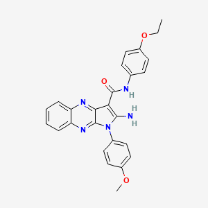 2-amino-N-(4-ethoxyphenyl)-1-(4-methoxyphenyl)-1H-pyrrolo[2,3-b]quinoxaline-3-carboxamide - 