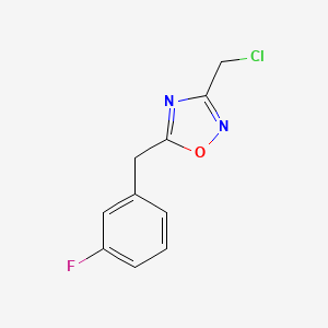 3-(Chloromethyl)-5-(3-fluorobenzyl)-1,2,4-oxadiazole - 