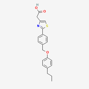 4-Thiazoleacetic acid, 2-[4-[(4-propylphenoxy)methyl]phenyl]- - 927979-07-5