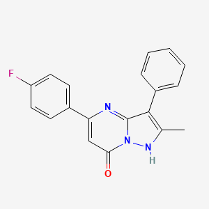 5-(4-fluorophenyl)-2-methyl-3-phenylpyrazolo[1,5-a]pyrimidin-7(4H)-one - 