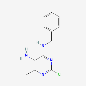 N4-Benzyl-2-chloro-6-methylpyrimidine-4,5-diamine - 