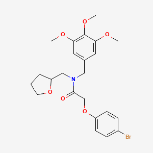 2-(4-bromophenoxy)-N-(tetrahydrofuran-2-ylmethyl)-N-(3,4,5-trimethoxybenzyl)acetamide - 