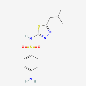 4-Amino-N-(5-isobutyl-1,3,4-thiadiazol-2-yl)benzenesulfonamide - 3571-94-6