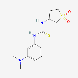 3-[({[3-(Dimethylamino)phenyl]amino}thioxomethyl)amino]thiolane-1,1-dione - 