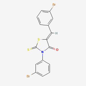 3-(3-Bromophenyl)-5-[(3-bromophenyl)methylene]-2-thioxo-1,3-thiazolidin-4-one - 