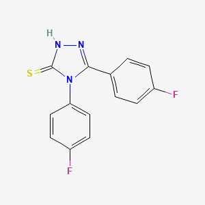 4,5-bis(4-fluorophenyl)-4H-1,2,4-triazole-3-thiol - 54543-38-3