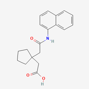 {1-[2-(Naphthalen-1-ylamino)-2-oxoethyl]cyclopentyl}acetic acid - 