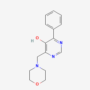 4-[(Morpholin-4-yl)methyl]-6-phenylpyrimidin-5-ol - 88466-98-2