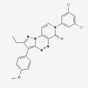 7-(3,5-dichlorophenyl)-2-ethyl-3-(4-methoxyphenyl)pyrazolo[5,1-c]pyrido[4,3-e][1,2,4]triazin-6(7H)-one - 