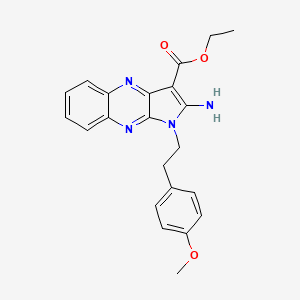 ethyl 2-amino-1-[2-(4-methoxyphenyl)ethyl]-1H-pyrrolo[2,3-b]quinoxaline-3-carboxylate - 