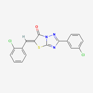 (5Z)-5-(2-chlorobenzylidene)-2-(3-chlorophenyl)[1,3]thiazolo[3,2-b][1,2,4]triazol-6(5H)-one - 