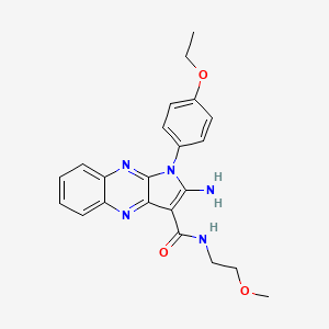 2-amino-1-(4-ethoxyphenyl)-N-(2-methoxyethyl)-1H-pyrrolo[2,3-b]quinoxaline-3-carboxamide - 