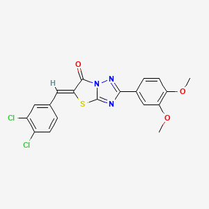(5Z)-5-(3,4-dichlorobenzylidene)-2-(3,4-dimethoxyphenyl)[1,3]thiazolo[3,2-b][1,2,4]triazol-6(5H)-one - 