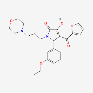 5-(3-ethoxyphenyl)-4-(furan-2-ylcarbonyl)-3-hydroxy-1-[3-(morpholin-4-yl)propyl]-1,5-dihydro-2H-pyrrol-2-one - 
