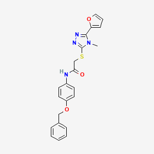 N-[4-(benzyloxy)phenyl]-2-{[5-(furan-2-yl)-4-methyl-4H-1,2,4-triazol-3-yl]sulfanyl}acetamide - 